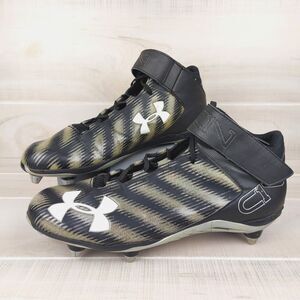Under Armour C1N Black/Gray SZ 14E 1275483-001 Football Cleats